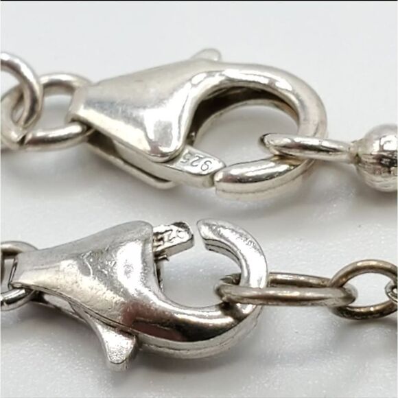 925 Silver Pearl +Y-Drop Necklace Pendant Beaded Lot 26.14g - Picture 3 of 4